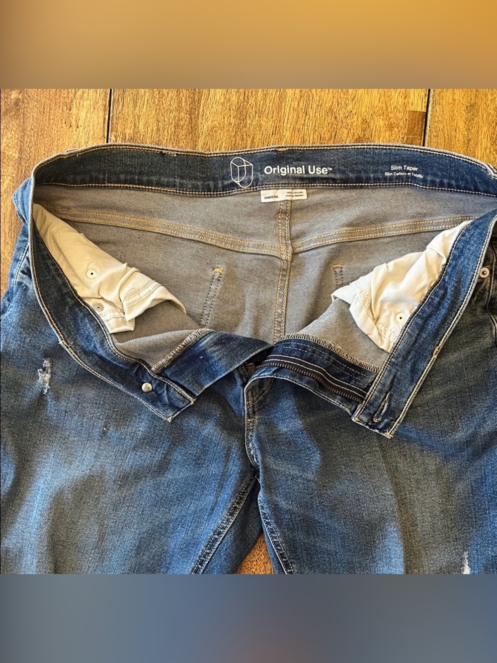 Original Use Men's Distressed Relaxed Denim - Picture 8 of 11